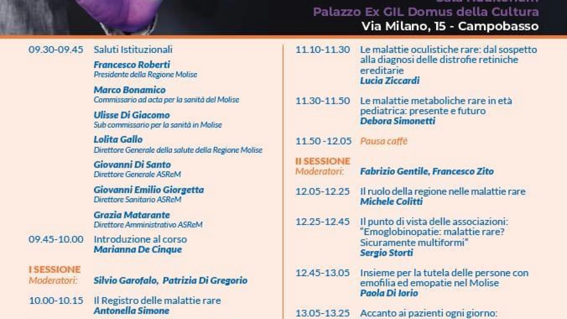 Giornata Mondiale delle Malattie Rare: Asrem accende i riflettori sul Molise.